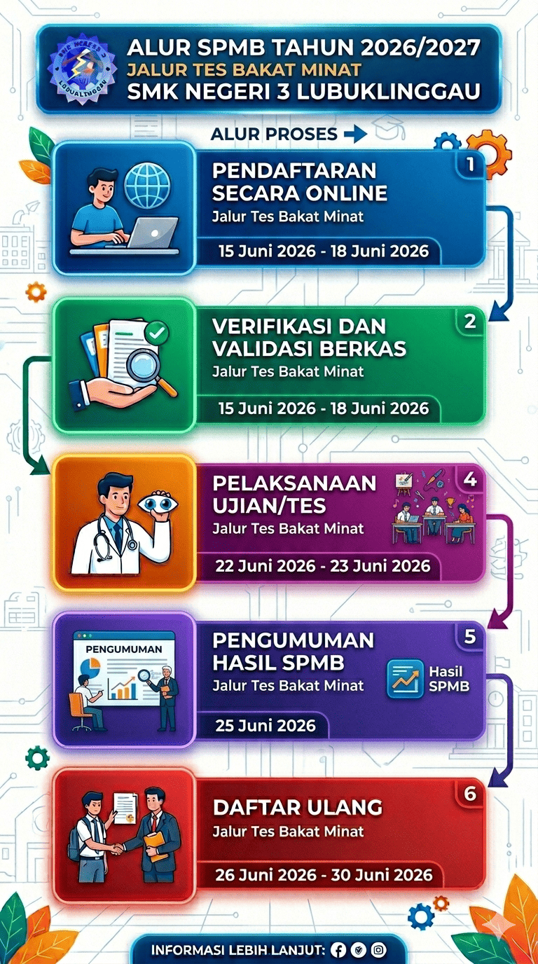 Alur Pendaftaran SPMB Jalur Tes Bakat Minat